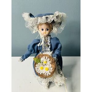 Vintage Bradley Stone Birthstone Doll October Miss Opal Yellow Stone Opal Flower